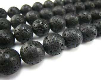 stone bead,lava round bead 12mm,15 inch