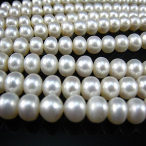 pearl,fresh water pearl,abacus 8-7mm,15 inch image 2