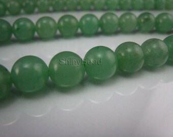 green aventurine round bead 8mm 15 inch strand