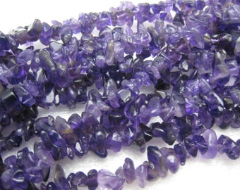 natural amethyst good middle purple stone chips 10-6mm 35.5 inch strand,5 strands