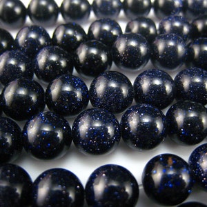 stone bead,blue sandstone 8mm,15 inch image 2
