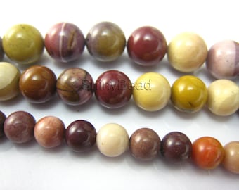 mookite jasper beads,  smooth round stone bead,  8mm stone beads, jewelry beads wholesale,  15 inch strand