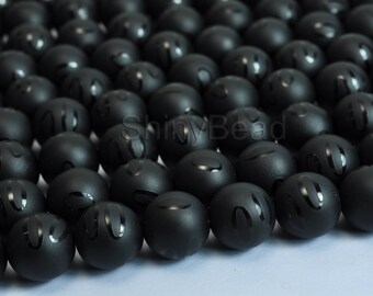 high quality Black Onyx round 10mm 15inch strand