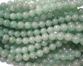 green aventurine round bead 12mm 15 inch strand