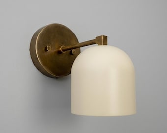 Modern Dome Wall Sconce Light - Contemporary Hallway Vanity Lighting