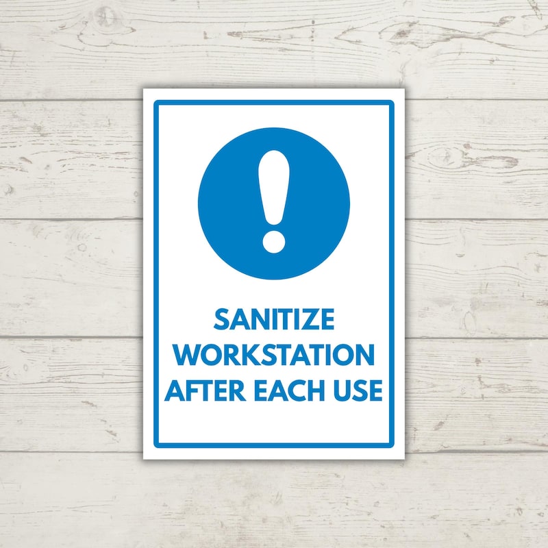 Clean After Use Sign - Etsy