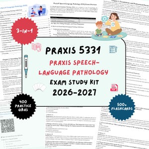 Praxis 5331 Study Kit 2026 | Slp Praxis | Slp Exam Prep | Speech Therapy Praxis | Slp | Praxis Exam | Praxis | Slp Study | The Medical Slp