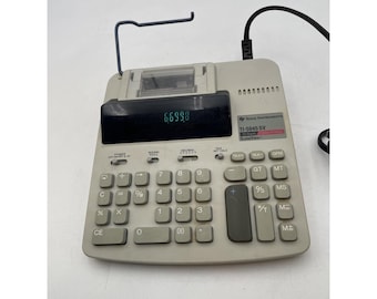 Texas Instruments Printing Calculator TI 5045SV Super View 12 Digit 1993 Works
