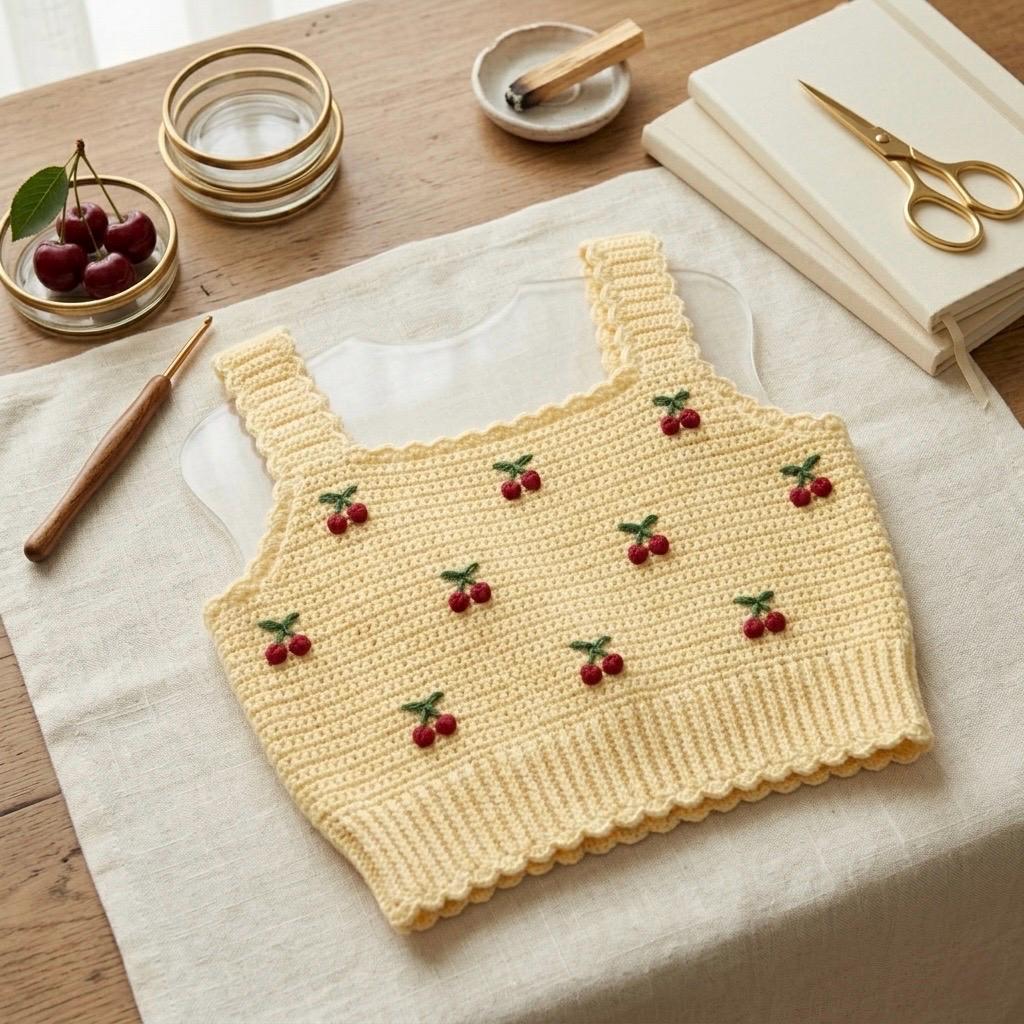 Cherry Crop Top - Etsy