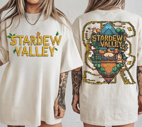 Stardew Valley Shirt, Cozy Gamer Gift, Retro Gamer Tee, Pelican Town Tee, Pixel Art Style, Farm Life Shirt, Gamer Girl Top, Cute Farmer Tee