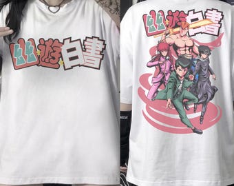 Yusuke Urameshi, Yusuke Anime Tee, Spirit Detective, Manga Graphic Tee, Retro Shonen Top, 90s Anime Shirt, Aesthetic Anime, Anime Lover Tee