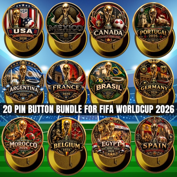 World Cup 2026 SVG Bundle |Football Jersey Badges |International Flags Design |Soccer Trophy Badge Clipart |Sublimation File |Soccer Fan Art