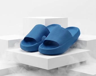 Cloud Slides Women | Thick Platform Pillow Slippers | Soft EVA Non Slip Sandals | Comfy Home Beach Shoes | Summer Gift for Her