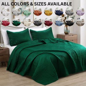 Coin Pattern Quilt Set, Ultra Soft Microfiber Bedspread Set, Lightweight Coverlet, Cozy Bedroom Aesthetic