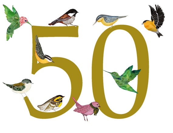 Carte De Celebration Du 50e Anniversaire 50 Ans Invitation A Etsy France