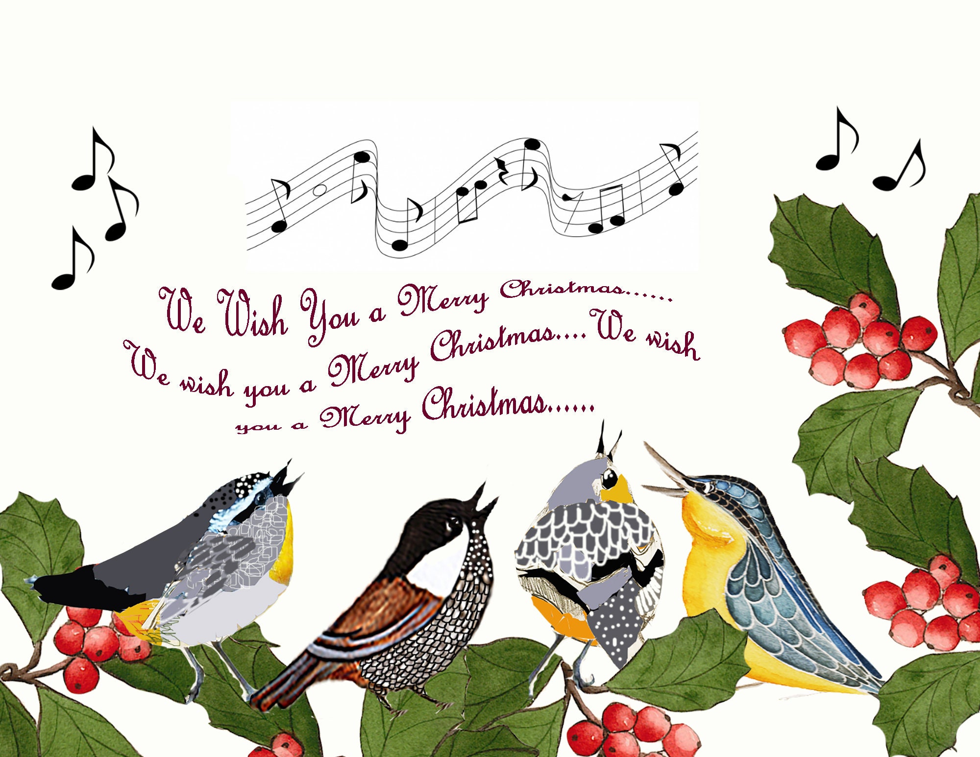 Birds of a Feather Merry Merry - Etsy