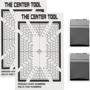 Trading Card Centering Tool for Sports Card Grading PVC Alignment Guide with Cleaning Cloth Card Center Tool for PSA BGSSGC Collectors