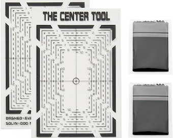 Trading Card Centering Tool for Sports Card Grading PVC Alignment Guide with Cleaning Cloth Card Center Tool for PSA BGSSGC Collectors