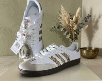 Baskets Adidas Samba personnalisées pailletées