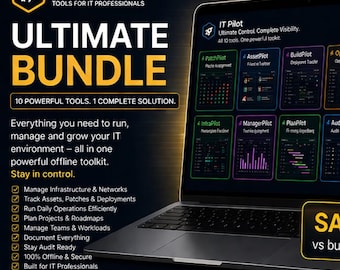 IT Pilot Ultimate Bundle: 10 Offline IT Admin Tools (HTML Apps)