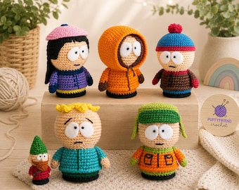 South Park Crochet Pattern Bundle PDF Amigurumi Dolls Instant Download