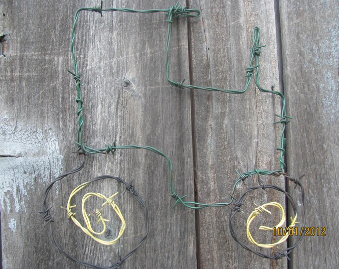 Barbed Wire Tractorfree Shipping Etsy