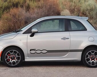 FIAT 500 Fiat Abarth Door Vinyl Decal Graphics Stickers Both Sides