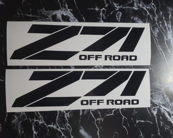 Z71 Off Road Decal Set of 2 - Chevy Silverado Replacement Bedside Vinyl Decals Stickers Graphics
