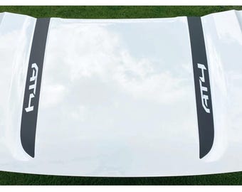 GMC Sierra AT4 Matte Black AT4 Hood Decals 2019-2026 Set of 2
