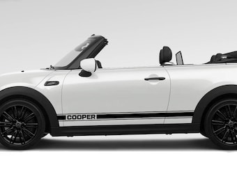 Faixas laterais de vinil para MINI Cooper, estilo esportivo, par - 2