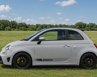 Fiat Abarth 500 Side Racing Stripes Decal Set Vinyl Stickers Sport Pair - 2