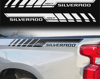 Custom Vinyl Bedside Decal Fits Chevy Silverado RST Chevrolet Trucks Sticker - 2