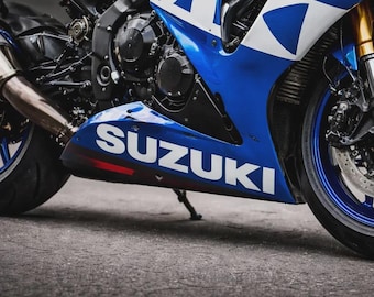 スズキバイク用ビニール製レタリングデカール 2枚セット