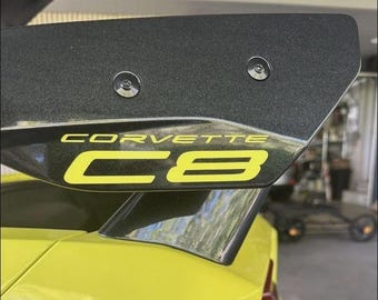 コルベット C8 スティングレイ Z51 シボレー ビニールデカールステッカー リアウィングデカール 2020 年以降