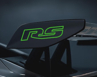 RSポルシェウィングデカール – GT3/GT2/911スポイラー用プレミアムビニールロゴ - 2枚
