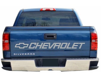 Chevrolet Chevy Decals VInyl Sticher Silverado 1500 Bed Tailgate Letters 454 SS