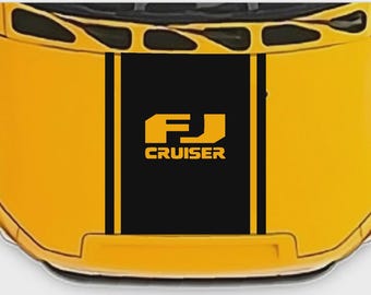 Toyota FJ Cruiser Hood Bonnet Decal Sticker Premium Vinyl Hood