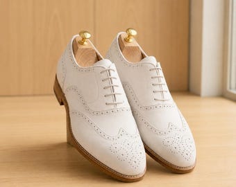 Handmade New Men's Leather Oxford Formal Lace Up Casual Shoes For Men