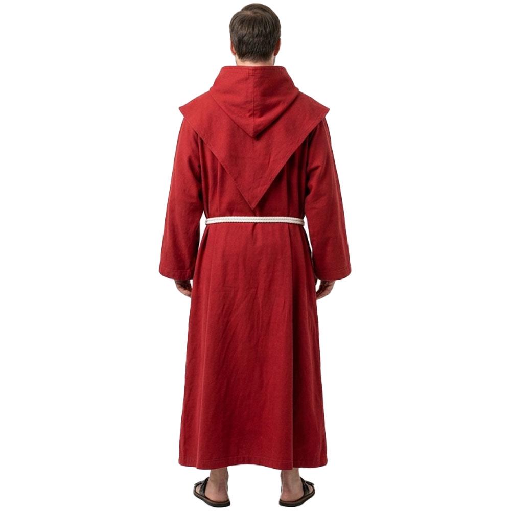 Franscican Robe Franciscan Monk Robe Hooded Clergy Habit With Rope Belt Cotton Wool or ...