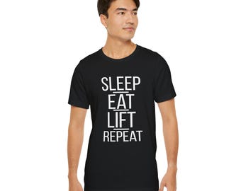 Répété Sleep Eat Lift | T-shirt de sport pour rats