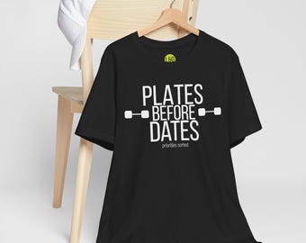 Assiettes avant les dates chemise | Chemise de sport amusante