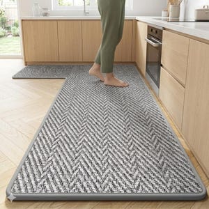 Vloerkleed keukenloper | Antislip keukenvloermat | Waterabsorberend entreetapijt | Wasbare polyester loper | Modern interieurtapijt