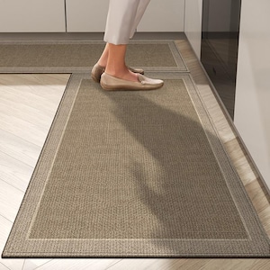 Kitchen Floor Mat | Non Slip Kitchen Rug | Washable Kitchen Runner | Soft Polyester Kitchen Carpet | Home Decor Floor Mat