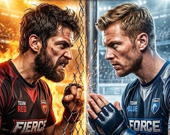 20 Sports Rivalry Undated Calendar Posters — Instant Download PDF