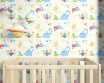Papel pintado autoadhesivo de dinosaurios, decoración para habitación de bebé niño, pared decorativa para habitación infantil.