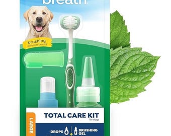 TropiClean Fresh Kit Brushing Gel For Large Dogs FAST SHIPPING - NEW