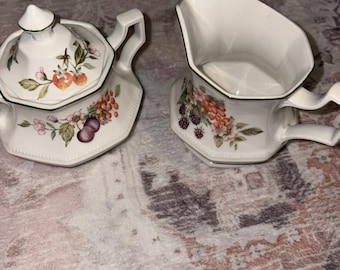 Johnson Brothers Fine English Cream And Sugar