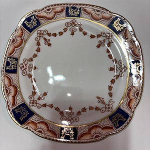 Plato decorativo vintage de 15 cm para pan o pastel, modelo Imari 4995 de Colclough China.
