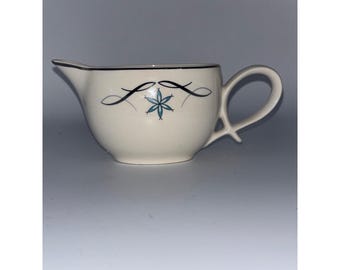 VTG Canonsburg Allegheny Ware Estrellita Creamer MCM Atomic Turquoise Starburst