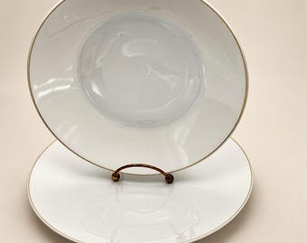 Vajilla de porcelana Rosenthal Alemania de 13 piezas con borde dorado (platos y cuencos) estilo MCM